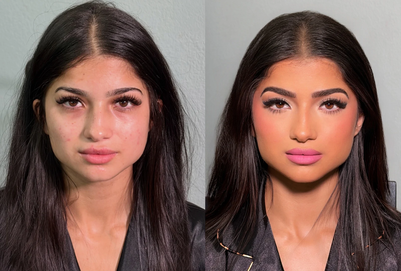 Before-and-after makeup comparison 4 from Refined Beauty Co.
