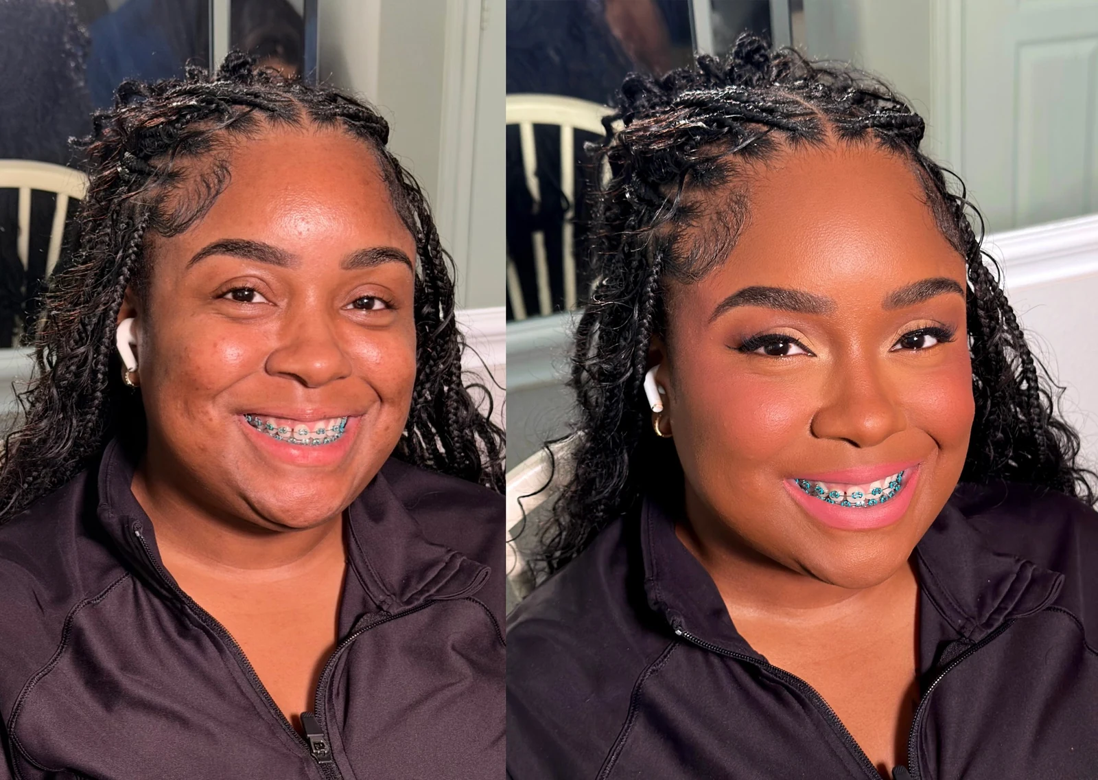 Before-and-after makeup comparison 5 from Refined Beauty Co.